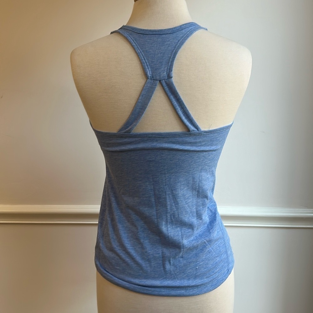 Nike Reversible Runner Back Tank Top Blue/White Small EUC